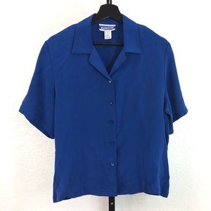 Pendleton-Vintage 100% Silk Button Up-12